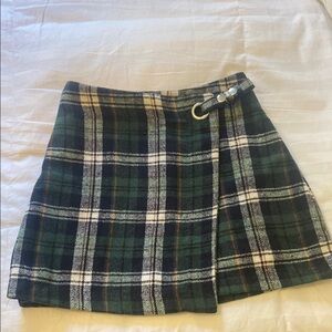 Multicolored Wrap Mini Skirt